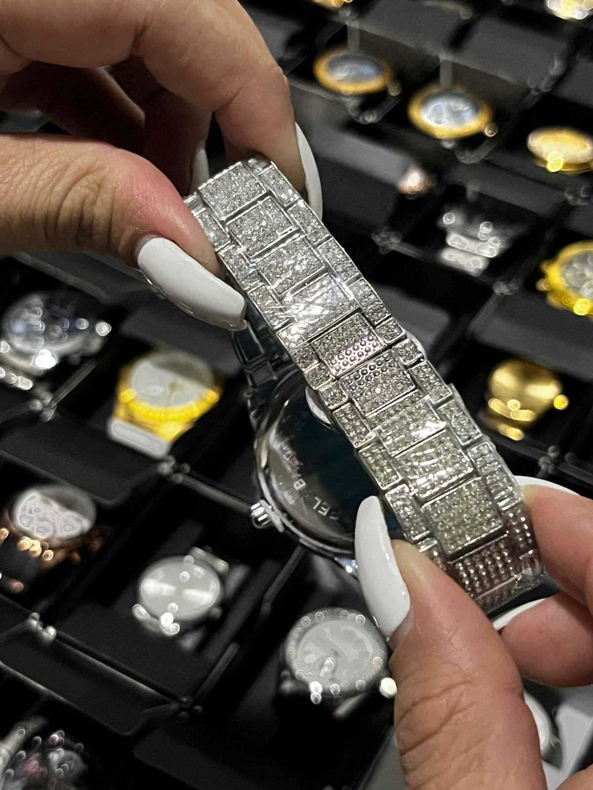 MCHL KORS CUBANO/ACERO/PLATEADO TABLERO/PLATEADO BISEL/PLATEADO